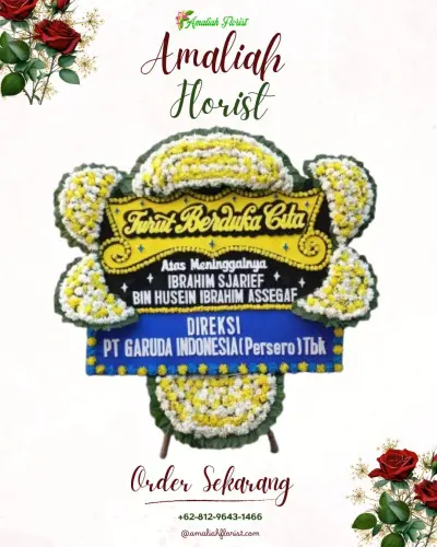 Papan Bunga Duka di Balearjosari